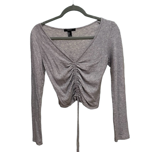 balletcore grey string top - Picture 1 of 2